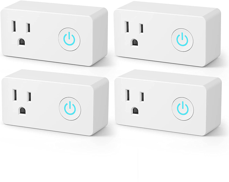 BN-LINK WiFi Heavy Duty Smart Plug Outlet, No Hub Required with Energy Monitoring and Timer Function, White, Compatible with Alexa and Google Assistant, 2.4 Ghz Network Only (4 Pack) Home & Garden > Kitchen & Dining > Kitchen Appliances BN-LINK 4 Pack  