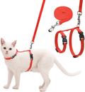Cat Harness and Leash Set - Escape Proof H Shaped Harness with Leash, Adjustable Lightweight Safe Harness for Cats Outdoor Walking Animals & Pet Supplies > Pet Supplies > Cat Supplies > Cat Apparel Mihachi Red  