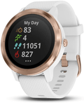 Garmin vívoactive 3, GPS Smartwatch Contactless Payments Built-In Sports Apps, Black/Slate Apparel & Accessories > Jewelry > Watches Garmin White with Rose gold Standard Watch