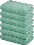 100% Cotton Bath Towels Set 22"x44" Pack of 6 White Economical Towels Ultra Soft Bath Towels Gym Spa Hotel Bath Towel Ring Spun Cotton Bath Towel Home & Garden > Linens & Bedding > Towels SIMPLY LOFTY Aqua 22x44 - Pack of 6 