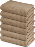100% Cotton Bath Towels Set 22"x44" Pack of 6 White Economical Towels Ultra Soft Bath Towels Gym Spa Hotel Bath Towel Ring Spun Cotton Bath Towel Home & Garden > Linens & Bedding > Towels SIMPLY LOFTY Beige 22x44 - Pack of 6 