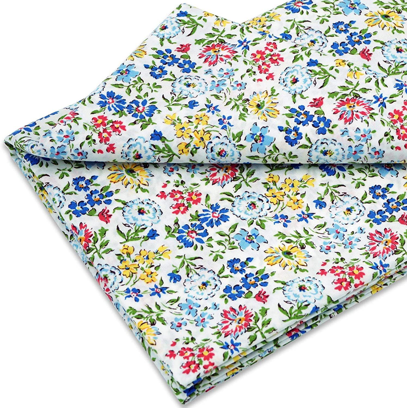 Master FAB -100% Cotton Fabric by The Yard for Sewing DIY Crafting Fashion Design Printed Floral(Spring Flowers Blue) Arts & Entertainment > Hobbies & Creative Arts > Arts & Crafts > Crafting Patterns & Molds > Sewing Patterns Master FAB Spring Azaleas  