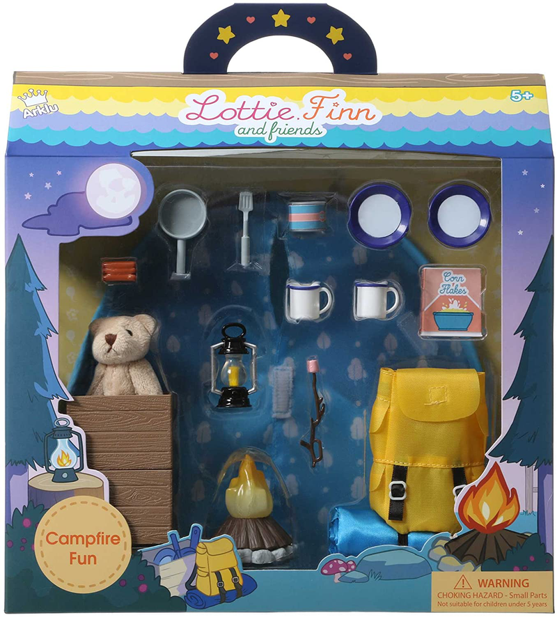 Lottie Dolls Camping Playset | Doll Camping Toys for Girls & Boys | Toy Campfire Doll Camping Accessories | Boy & Girl Camping Toys Sporting Goods > Outdoor Recreation > Camping & Hiking > Camp Furniture Lottie   