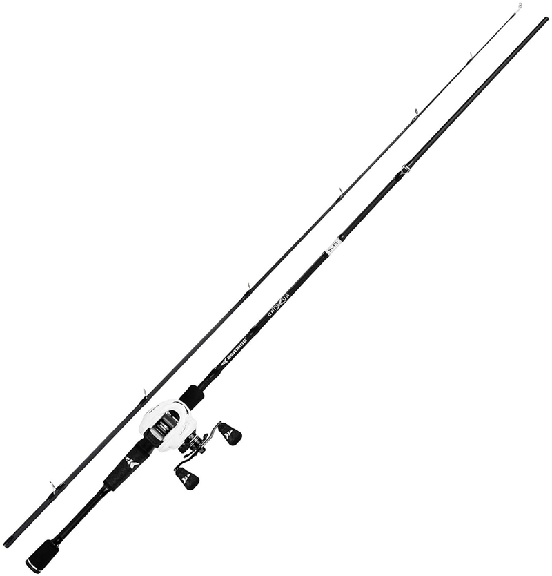 KastKing Crixus Fishing Rod and Reel Combo, Baitcasting Combo, IM6 Graphite Blank Rods,SuperPolymer Handle Sporting Goods > Outdoor Recreation > Fishing > Fishing Rods KastKing B: Cast-7'0" Med Heavy-Right Handed-2pcs  