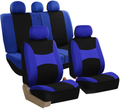FH Group FB030MINT115 full seat cover (Side Airbag Compatible with Split Bench Mint) Vehicles & Parts > Vehicle Parts & Accessories > Motor Vehicle Parts > Motor Vehicle Seating ‎FH Group Blue/Black  