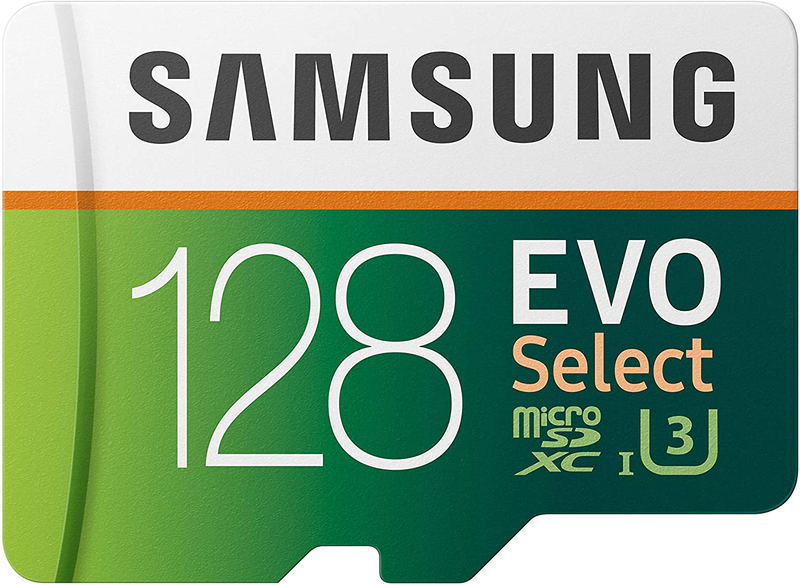 SAMSUNG: EVO Select 128GB MicroSDXC UHS-I U3 100MB/s Full HD & 4K UHD Memory Card with Adapter (MB-ME128HA) Electronics > Electronics Accessories > Memory > Flash Memory > Flash Memory Cards SAMSUNG 128GB  