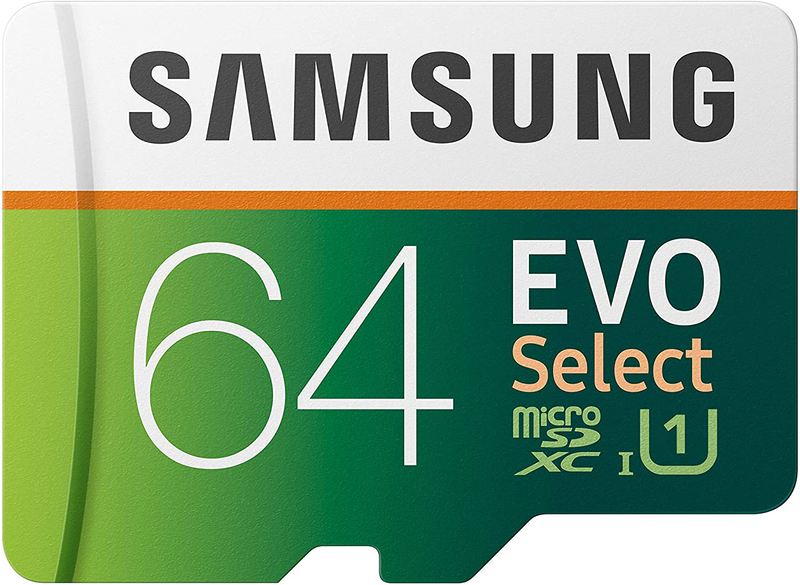SAMSUNG: EVO Select 128GB MicroSDXC UHS-I U3 100MB/s Full HD & 4K UHD Memory Card with Adapter (MB-ME128HA) Electronics > Electronics Accessories > Memory > Flash Memory > Flash Memory Cards SAMSUNG 64GB  