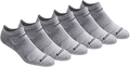 Saucony Men's Multi-Pack Mesh Ventilating Comfort Fit Performance No-Show Socks  Saucony Grey Basic (6 Pairs) Shoe Size: 8-12 