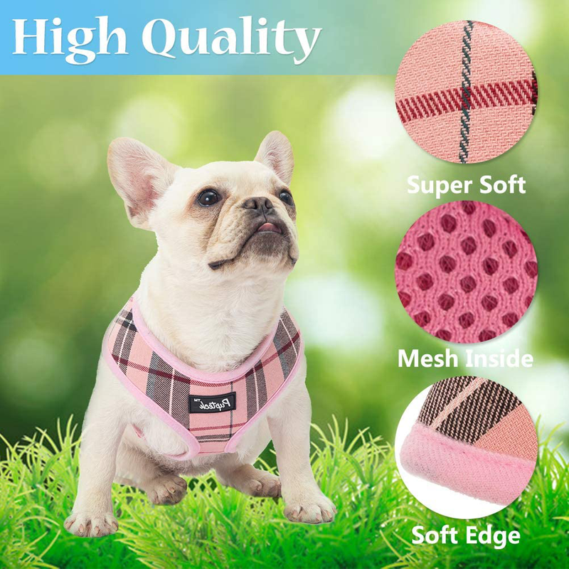 PUPTECK Soft Mesh Dog Harness Pet Puppy Comfort Padded Vest No Pull Harnesses Animals & Pet Supplies > Pet Supplies > Dog Supplies PUPTECK   