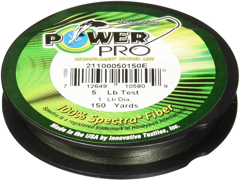 Power Pro Spectra Fiber Braided Fishing Line Sporting Goods > Outdoor Recreation > Fishing > Fishing Lines & Leaders PowerPro Green 5LB/150YD 