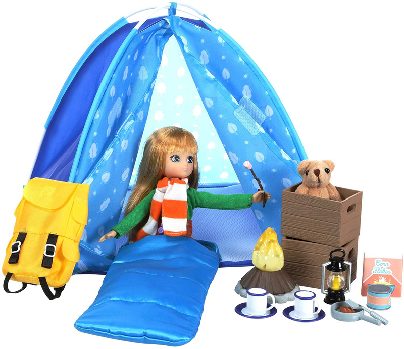 Lottie Dolls Camping Playset | Doll Camping Toys for Girls & Boys | Toy Campfire Doll Camping Accessories | Boy & Girl Camping Toys Sporting Goods > Outdoor Recreation > Camping & Hiking > Camp Furniture Lottie   