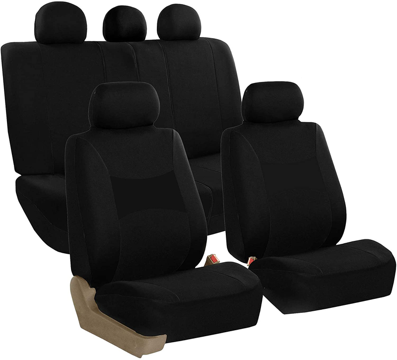 FH Group FB030MINT115 full seat cover (Side Airbag Compatible with Split Bench Mint) Vehicles & Parts > Vehicle Parts & Accessories > Motor Vehicle Parts > Motor Vehicle Seating ‎FH Group Black  