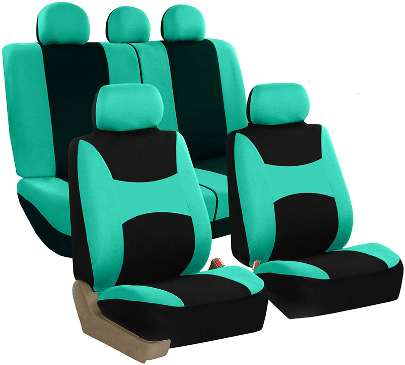 FH Group FB030MINT115 full seat cover (Side Airbag Compatible with Split Bench Mint) Vehicles & Parts > Vehicle Parts & Accessories > Motor Vehicle Parts > Motor Vehicle Seating ‎FH Group Mint  