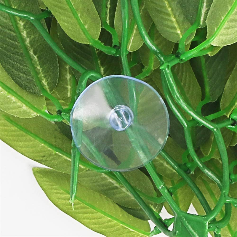 Reptile Plants Hanging Silk Terrarium Plant with Suction Cup for Bearded Dragons,Lizards,Geckos,Snake Pets and Hermit Crab Tank Habitat Decorations,Small Size,12 inches Green Animals & Pet Supplies > Pet Supplies > Reptile & Amphibian Supplies SLSON   