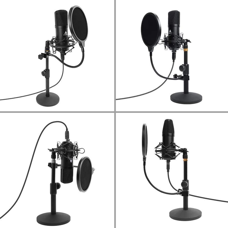 USB Microphone Kit 192KHZ/24BIT MAONO AU-A04T PC Condenser Podcast Streaming Cardioid Mic Plug & Play for Computer, YouTube, Gaming Recording Electronics > Audio > Audio Components > Microphones MAONO   