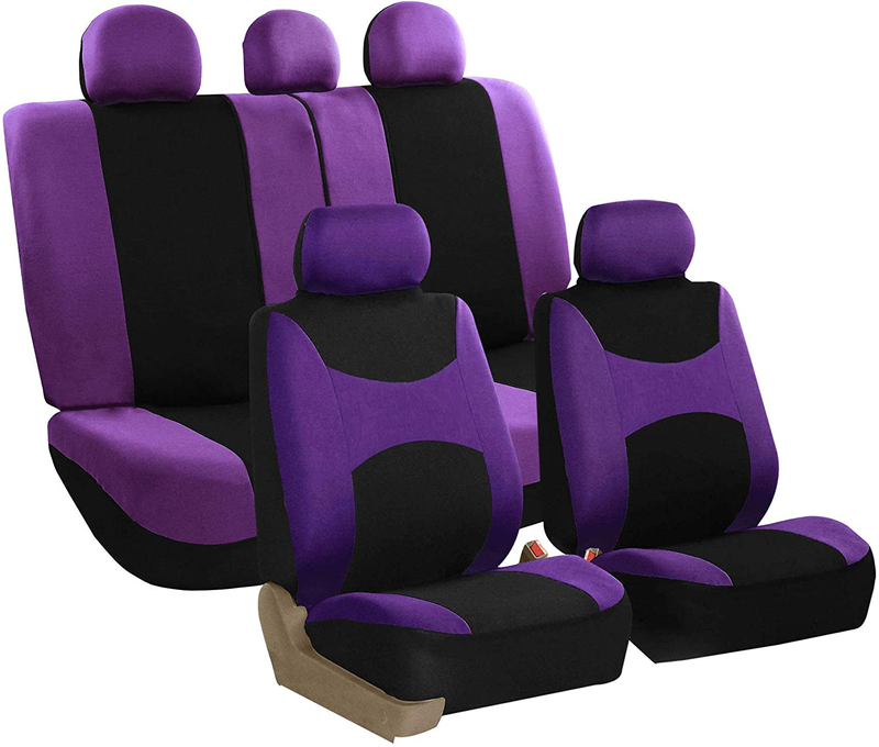 FH Group FB030MINT115 full seat cover (Side Airbag Compatible with Split Bench Mint) Vehicles & Parts > Vehicle Parts & Accessories > Motor Vehicle Parts > Motor Vehicle Seating ‎FH Group Purple  