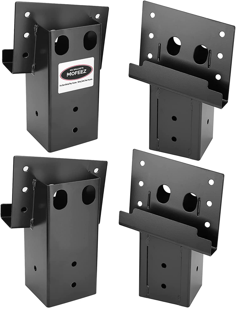Mofeez Outdoor 4x4 Compound Angle Brackets for Deer Stand Hunting Blinds Shooting Shack (Set of 4)  KOL DEALS Default Title  