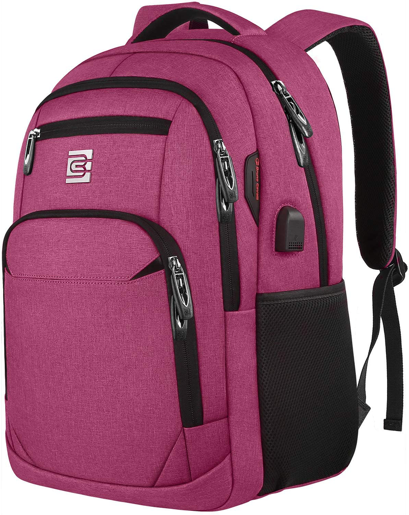Laptop Backpack,Business Travel Anti Theft Slim Durable Laptops Backpack with USB Charging Port,Water Resistant College School Computer Bag for Women & Men Fits 15.6 Inch Laptop and Notebook - Black Cameras & Optics > Camera & Optic Accessories > Camera Parts & Accessories > Camera Bags & Cases Volher Rose Red 15.6 Inch 