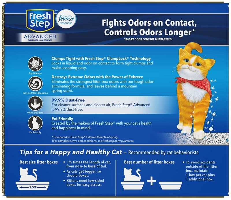Fresh Step Advanced Clumping Cat Litter Animals & Pet Supplies > Pet Supplies > Cat Supplies > Cat Litter Fresh Step   