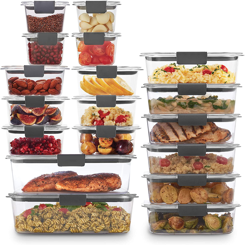 Rubbermaid Brilliance Storage 24-Piece Plastic Lids | BPA Free, Leak Proof Food Container, Clear Home & Garden > Kitchen & Dining > Food Storage Rubbermaid   
