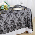 Lace-Tablecloth-Rectangular 60x120-Inch White Rectangle Overlay Tea Tablecloth Lace Tablecloths Long Rectangular Tablecloth Lace Tablecloth 60 Table Floral Embroidery Lace Table Cloths Decoration Arts & Entertainment > Hobbies & Creative Arts > Arts & Crafts ShinyBeauty 001-black 1 