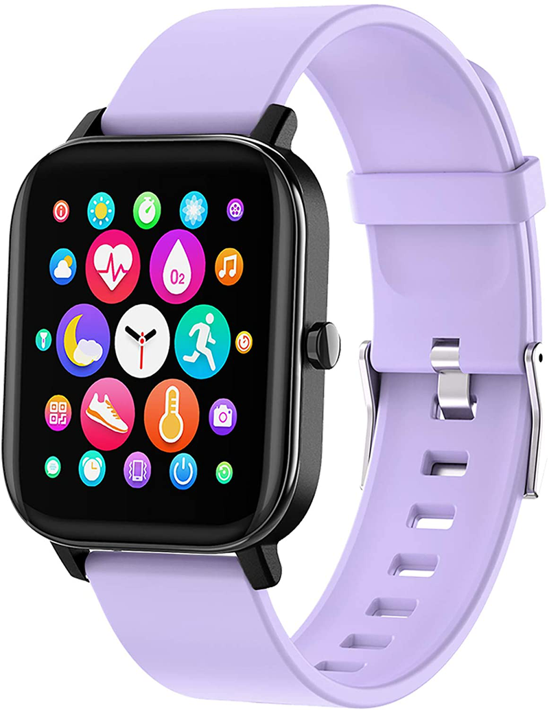 Smart Watch, FirYawee Smartwatch for Android Phones and iOS Phones,Fitness Tracker Waterproof IP68 with Heart Rate Monitor and Sleep Monitor,Step and Distance Counter,Smart Watch for Men Women Apparel & Accessories > Jewelry > Watches FirYawee Lilac  