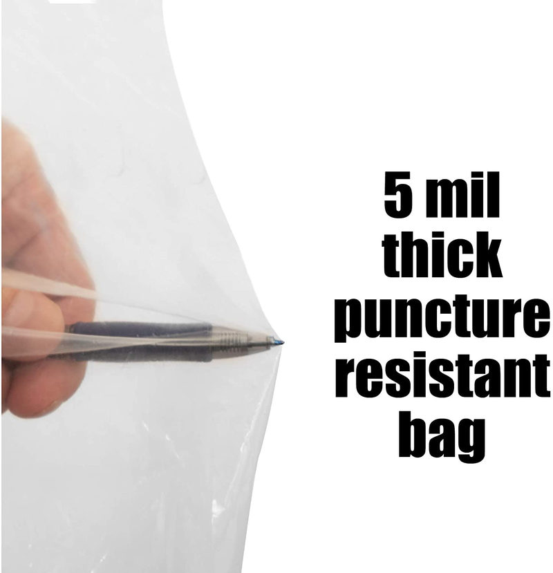 Clear Plastic Dust Collector Replacement Bag 5 Pack 20" Diameter by 43" Long For Machines with 20" Filter Drums 5 mil Thick  Peachtree Woodworking Supply   