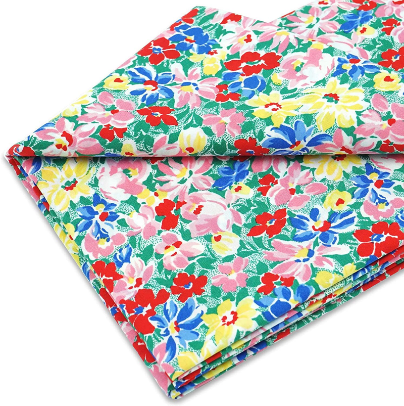 Master FAB -100% Cotton Fabric by The Yard for Sewing DIY Crafting Fashion Design Printed Floral(Spring Flowers Blue) Arts & Entertainment > Hobbies & Creative Arts > Arts & Crafts > Crafting Patterns & Molds > Sewing Patterns Master FAB Vintage French Style Flowers  