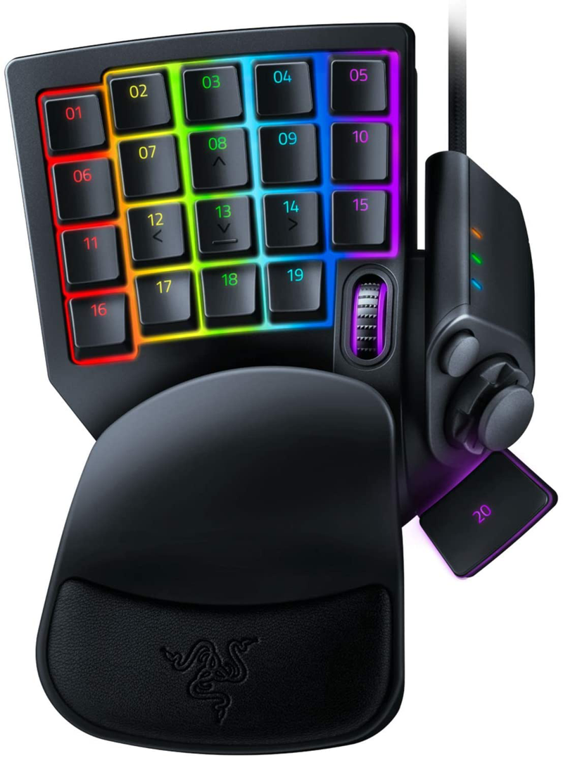 Razer Tartarus v2 Gaming Keypad: Mecha-Membrane Key Switches - 32 Programmable Keys - Customizable Chroma RGB Lighting - Programmable Macros - Classic Black Electronics > Electronics Accessories > Computer Components > Input Devices > Game Controllers > Gaming Pads Razer Classic Black Tartarus Pro - Optical Switches 