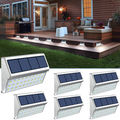 ROSHWEY Deck Lights Outdoor 30 LED Stainless Steel Fence Post Solar Lamps Waterproof Step Lighting for Walkway Stairs (Pack of 10, Cool White Light) Home & Garden > Lighting > Lamps ‎ROSHWEY Pack of 6, Cool White Light  