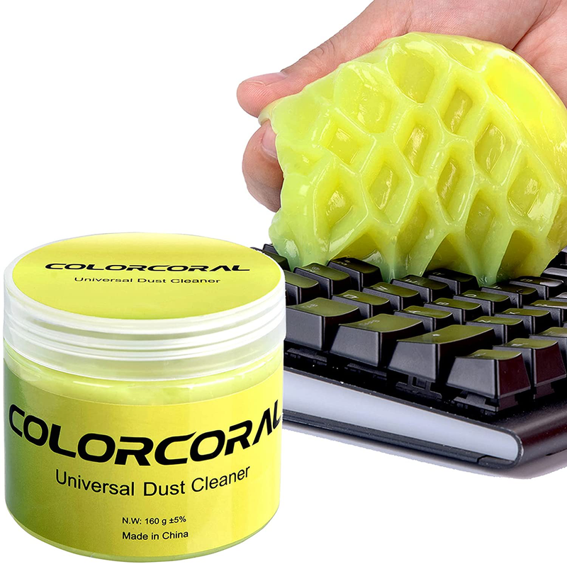 Cleaning Gel Universal Dust Cleaner for PC Keyboard Cleaning Car Detailing Laptop Dusting Home and Office Electronics Cleaning Kit Computer Dust Remover from ColorCoral 160G Electronics > Electronics Accessories > Adapters ‎ColorCoral Default Title  