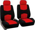 FH Group Universal Fit Flat Cloth Pair Bucket Seat Cover, (Black) (FH-FB050102, Fit Most Car, Truck, Suv, or Van) Vehicles & Parts > Vehicle Parts & Accessories > Motor Vehicle Parts > Motor Vehicle Seating FH Group Red/Black  