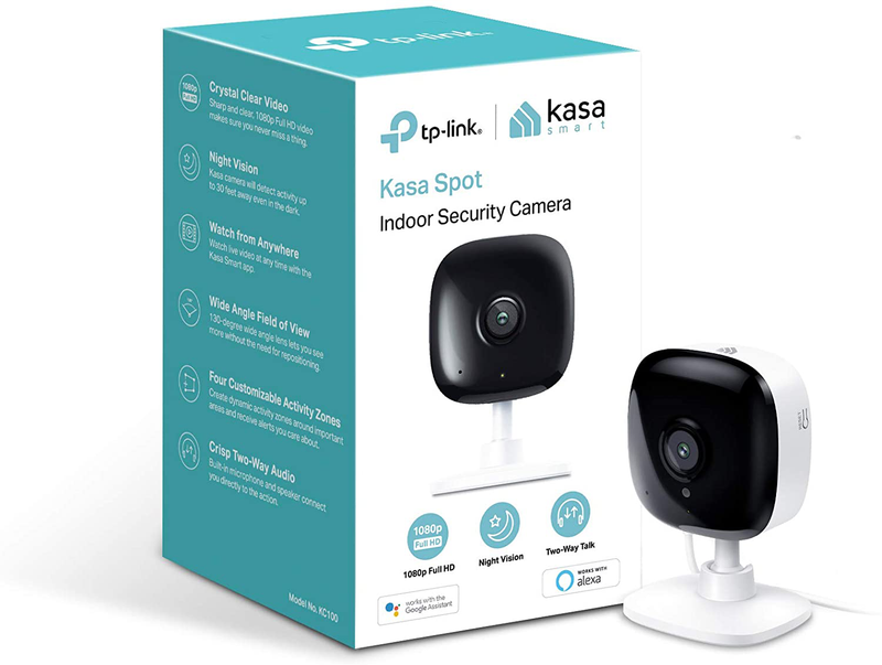 Kasa Indoor Smart Home Camera by TP-Link, 1080p HD Security Camera wireless 2.4GHz with Night Vision, Motion Detection for Baby Monitor, Cloud & SD Card Storage, Works with Alexa & Google Home (EC60) Cameras & Optics > Cameras > Surveillance Cameras TP-Link Old Version  