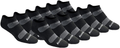 Saucony Men's Multi-Pack Mesh Ventilating Comfort Fit Performance No-Show Socks  Saucony Black (12 Pairs) Shoe Size: 8-12 