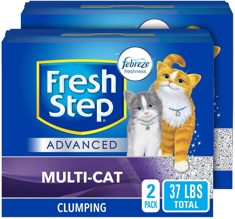 Fresh Step Advanced Clumping Cat Litter Animals & Pet Supplies > Pet Supplies > Cat Supplies > Cat Litter Fresh Step Advanced Multi Cat 37 lb 