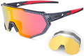 X-TIGER Polarized Sports Sunglasses with 3 or 5 Interchangeable Lenses,Mens Womens Cycling Glasses,Baseball Running Fishing Golf Driving Sunglasses Sporting Goods > Outdoor Recreation > Cycling > Cycling Apparel & Accessories X-TIGER Tld-5lens  