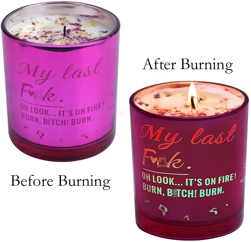 Scented Candles Valentines Day Gifts for Her Him Women,Led Sense Light&Change Color Funny Candle Gifts for Sister,Bestie,Bff,Wife,Girlfriend,Novelty Gifts for Birthday Anniversary New Year-7 Oz Home & Garden > Decor > Seasonal & Holiday Decorations Hocis   