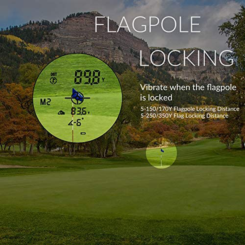 Gogogo Sport Vpro Laser Rangefinder for Golf & Hunting Range Finder Gift Distance Measuring with High-Precision Flag Pole Locking Vibration Function︱Slope Mode Continuous Scan  Gogogo Sport Vpro   