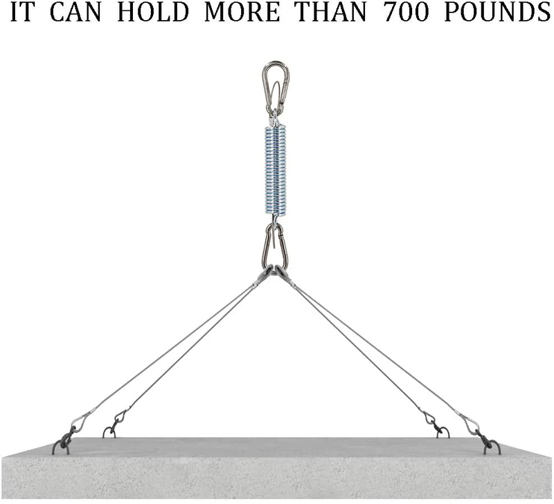 Porch Swing Spring with Safety Steel Wire, Springs for Porch Swing Load 700lb, Heavy Duty Spring Kit Make of Stainless Steel Include 1 Spring, 2 Carabiners, for Porch Swing, Hammock, Swing Chair. Home & Garden > Lawn & Garden > Outdoor Living > Porch Swings LONGADS   
