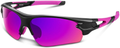 Polarized Sports Sunglasses for Men Women Youth Baseball Fishing Cycling Running Golf Motorcycle Tac Glasses UV400 Sporting Goods > Outdoor Recreation > Cycling > Cycling Apparel & Accessories Bea·CooL Pink  