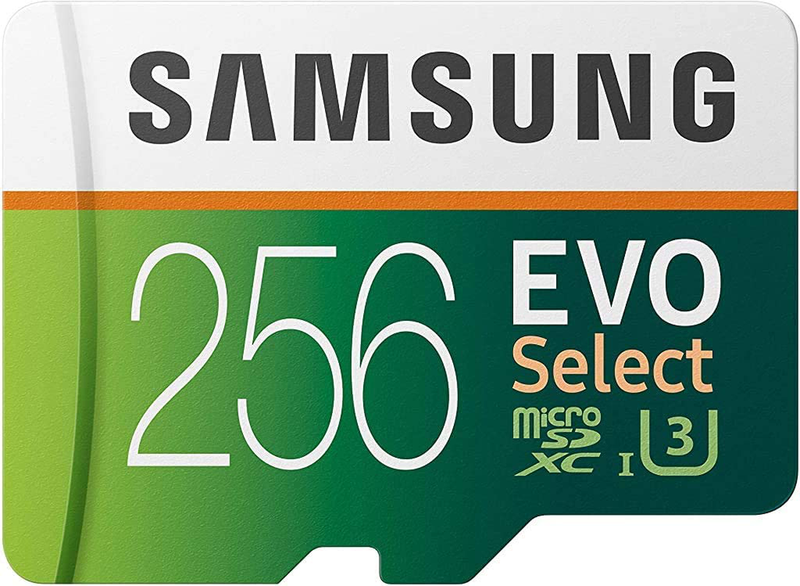 SAMSUNG: EVO Select 128GB MicroSDXC UHS-I U3 100MB/s Full HD & 4K UHD Memory Card with Adapter (MB-ME128HA) Electronics > Electronics Accessories > Memory > Flash Memory > Flash Memory Cards SAMSUNG 256GB  