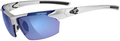 Tifosi Jet Sunglasses Sporting Goods > Outdoor Recreation > Cycling > Cycling Apparel & Accessories Tifosi Metallic Silver Frame/Smoke & Blue Lens  