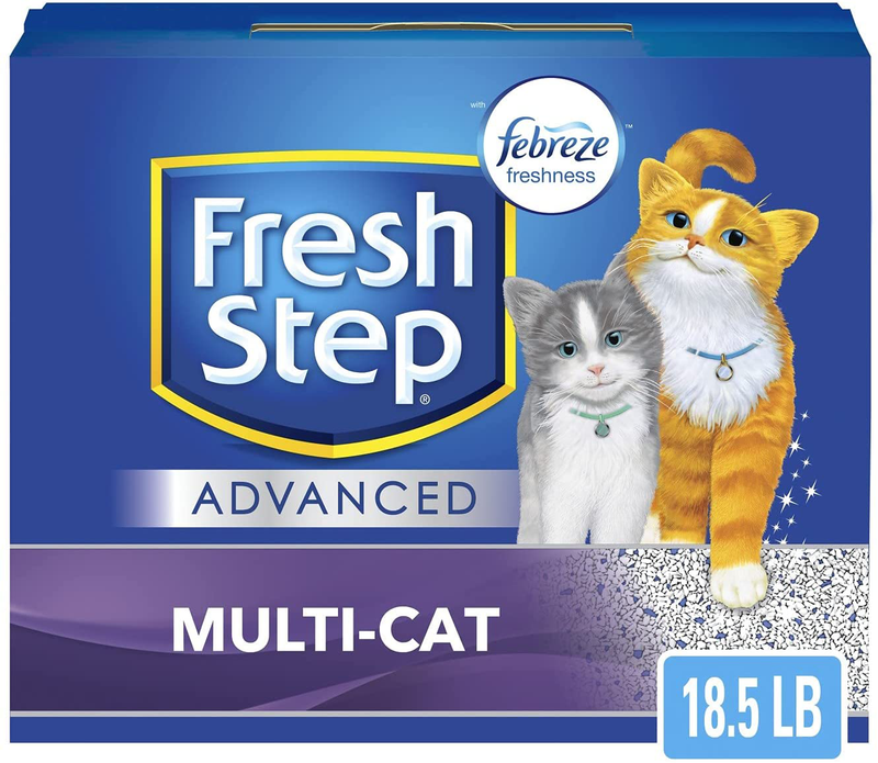 Fresh Step Advanced Clumping Cat Litter Animals & Pet Supplies > Pet Supplies > Cat Supplies > Cat Litter Fresh Step Advanced Multi Cat 18.5 lb 