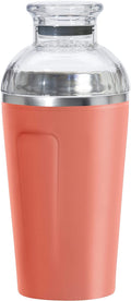 Oggi Groove Insulated Cocktail Shaker-17Oz Double Wall Vacuum Insulated Stainless Steel Shaker, Tritan Lid Has Built in Strainer, Ideal Cocktail, Martini Shaker, Margarita Shaker, Gold (7404.4) Home & Garden > Kitchen & Dining > Barware Oggi Coral 17-Ounce 