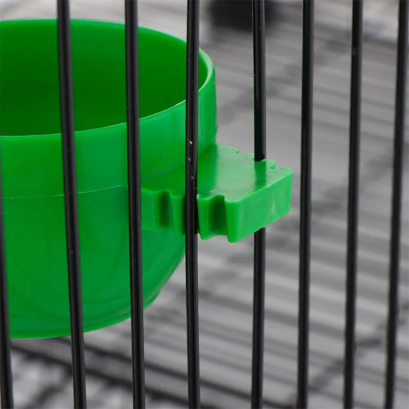 6 Pcs Bird Mini Plastic Feeder Parrot Small Food Water Bowl Cage Sand Cup Feeding Holder Animals & Pet Supplies > Pet Supplies > Bird Supplies > Bird Cage Accessories > Bird Cage Food & Water Dishes DQITJ   