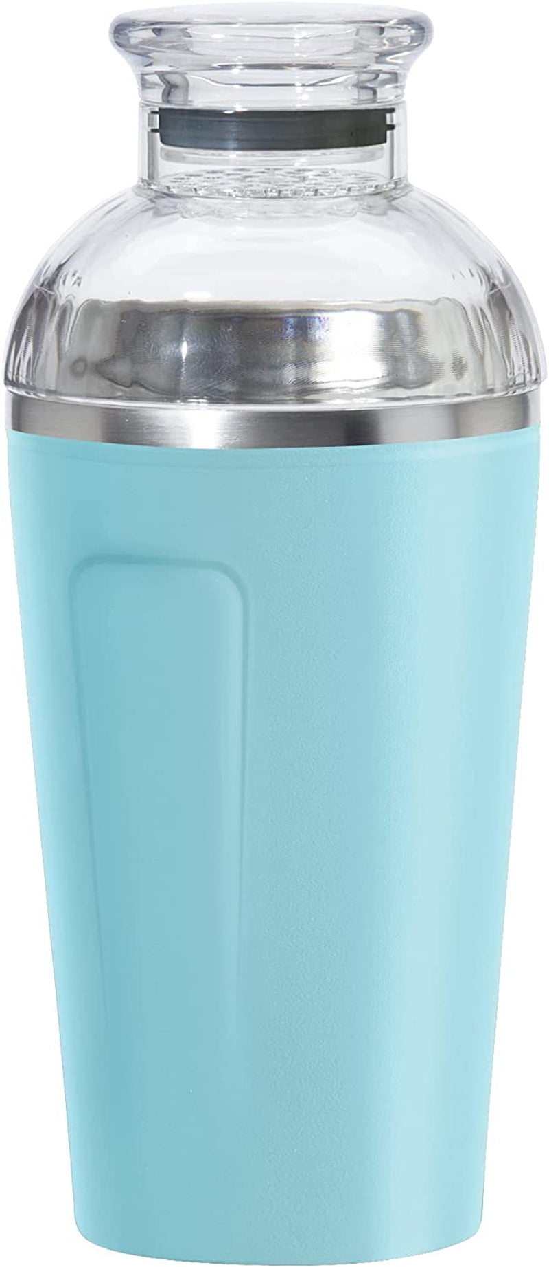 Oggi Groove Insulated Cocktail Shaker-17Oz Double Wall Vacuum Insulated Stainless Steel Shaker, Tritan Lid Has Built in Strainer, Ideal Cocktail, Martini Shaker, Margarita Shaker, Gold (7404.4) Home & Garden > Kitchen & Dining > Barware Oggi Turquoise 17-Ounce 