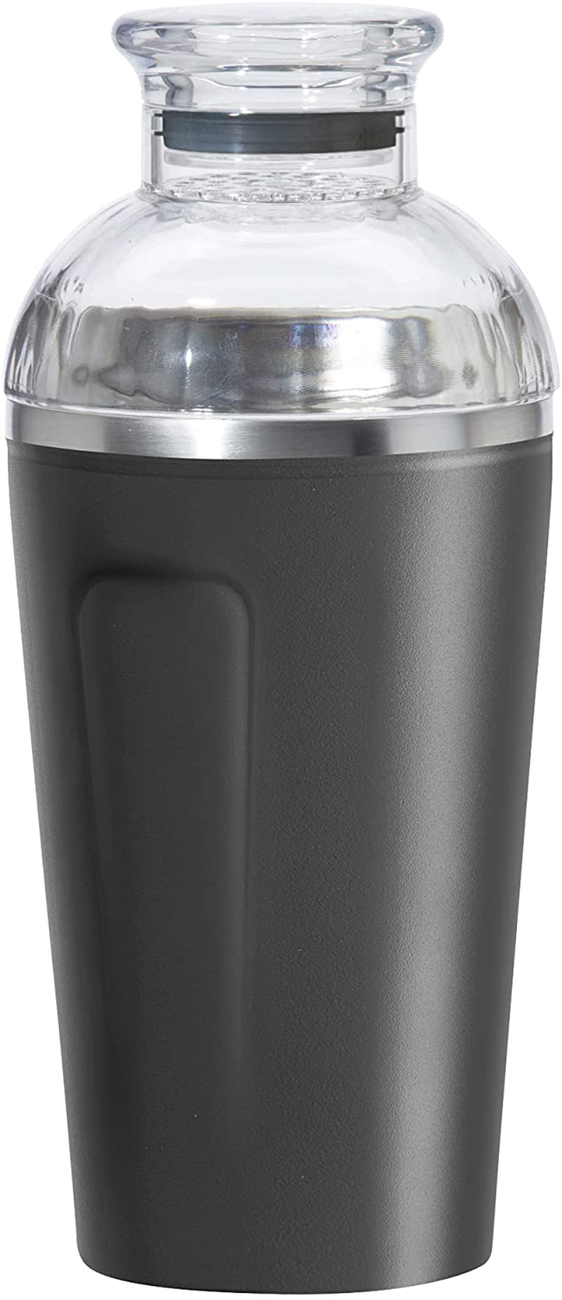 Oggi Groove Insulated Cocktail Shaker-17Oz Double Wall Vacuum Insulated Stainless Steel Shaker, Tritan Lid Has Built in Strainer, Ideal Cocktail, Martini Shaker, Margarita Shaker, Gold (7404.4) Home & Garden > Kitchen & Dining > Barware Oggi Black 17-Ounce 