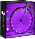 Activ Life LED Bicycle Wheel Lights (2 Tires, Multicolor) Best for Kids, Top Stocking Stuffers of 2021 Popular Gifts for Children Exercise Toys - Child Bday Party Outdoor Family Fun Sporting Goods > Outdoor Recreation > Cycling > Bicycle Parts Activ Life Purple 2 Wheels 