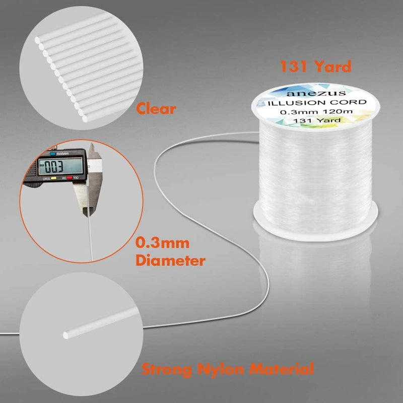 Anezus Fishing Line Nylon String Cord Clear Fluorocarbon Strong Monofilament Fishing Wire Sporting Goods > Outdoor Recreation > Fishing > Fishing Lines & Leaders Anezus   