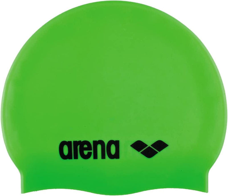 Arena Classic Youth Silicone Unisex Swim Cap for Boys and Girls Sporting Goods > Outdoor Recreation > Boating & Water Sports > Swimming > Swim Caps arena Acid Lime / Black  